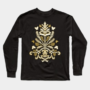 Gilded Grass Demask Long Sleeve T-Shirt